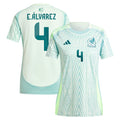 Edson Alvarez Mexico National Team adidas Women's 2024 Away Replica Player Jersey - Green/Burgundy