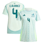 Edson Alvarez Mexico National Team adidas Women's 2024 Away Replica Player Jersey - Green/Burgundy