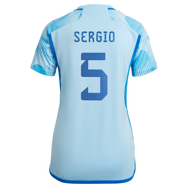 Sergio Busquets Spain National Team adidas Women's 2022/23 Away Replica Jersey - Blue