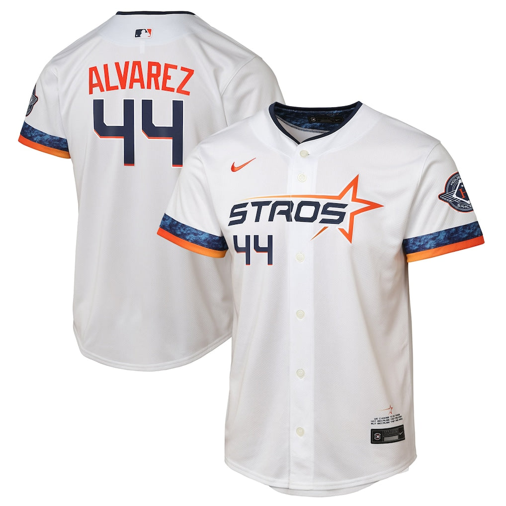 Yordan Alvarez Houston Astros Nike Youth 2025 City Connect Limited Player Jersey - White