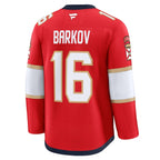 Aleksander Barkov Florida Panthers  Home 2025 Stanley Cup Champions Premium Patched Jersey - Red