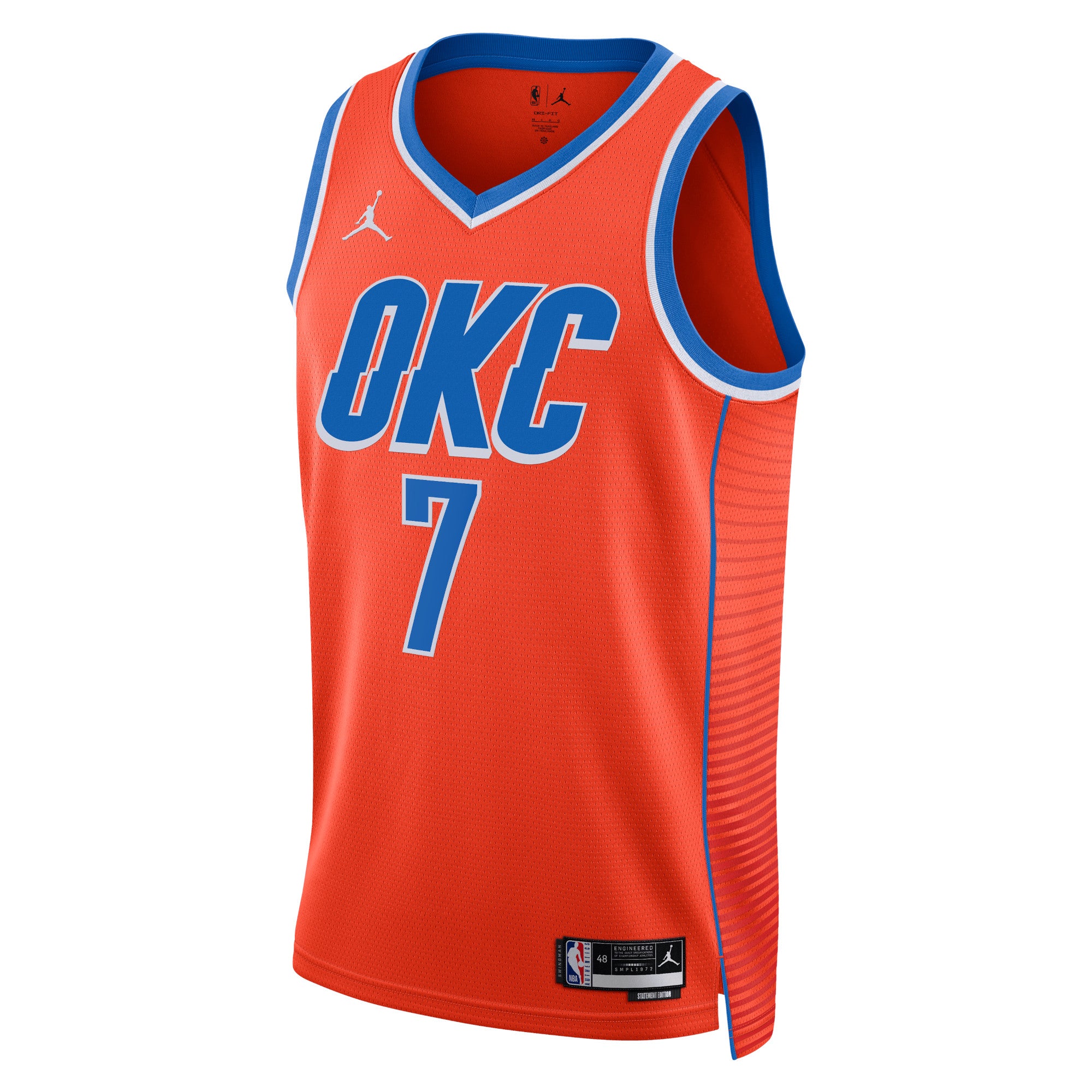 Chet Holmgren Oklahoma City Thunder Nike Swingman Jersey - City Edition - Orange