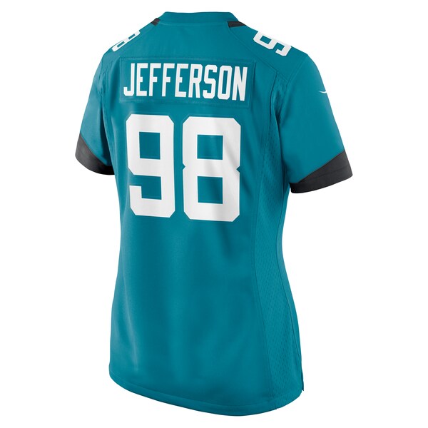 Jordan Jefferson Jacksonville Jaguars Nike Women's  Game Jersey -  Teal
