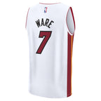Kel'el Ware Miami Heat  Fast Break Replica Player Jersey - Association Edition - White