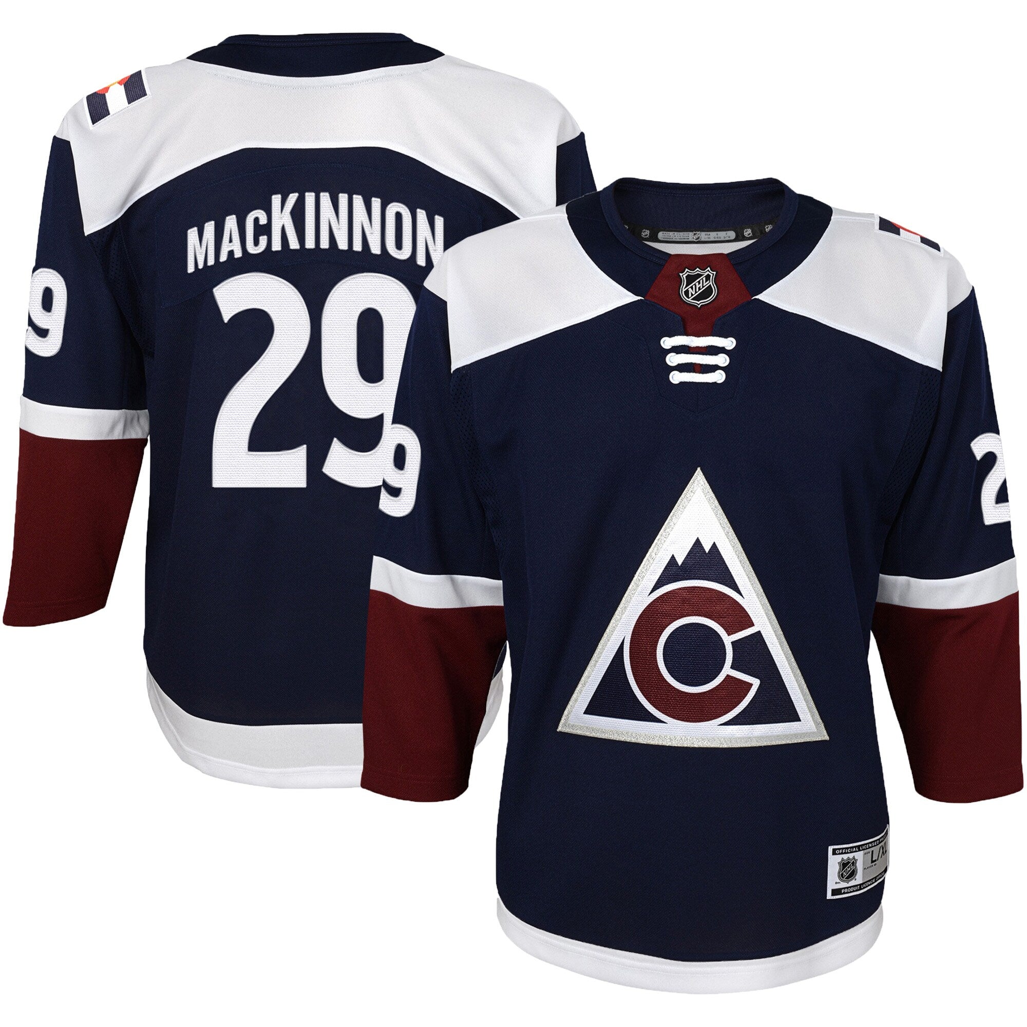 Nathan MacKinnon Colorado Avalanche Preschool Premier Player Jersey - Burgundy/Navy
