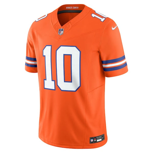 Bo Nix Denver Broncos Nike Vapor F.U.S.E. Limited Jersey - Orange
