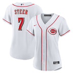 Spencer Steer Cincinnati Reds Nike Women's Home Replica Jersey - White