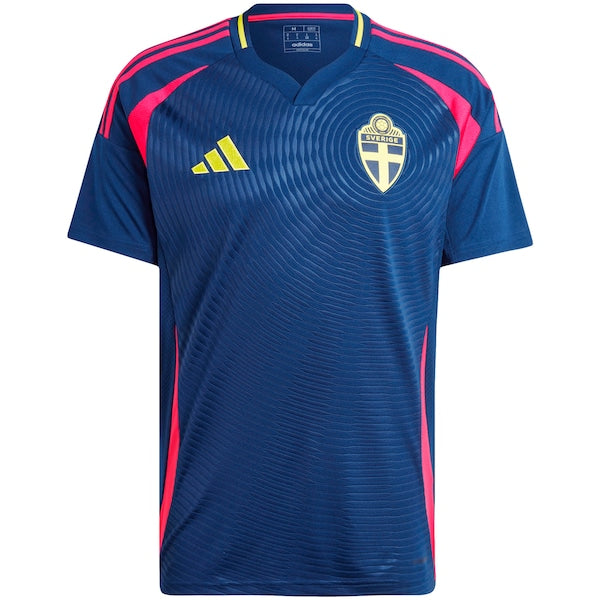 Sweden National Team adidas 2024 Away Replica Jersey - Navy/Yellow