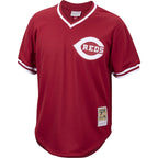 Pete Rose Cincinnati Reds Cooperstown Collection Mesh Batting Practice Jersey - Red