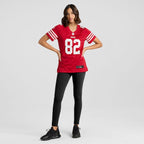 Ross Dwelley San Francisco 49ers Nike Women's Team Game Jersey -  Scarlet
