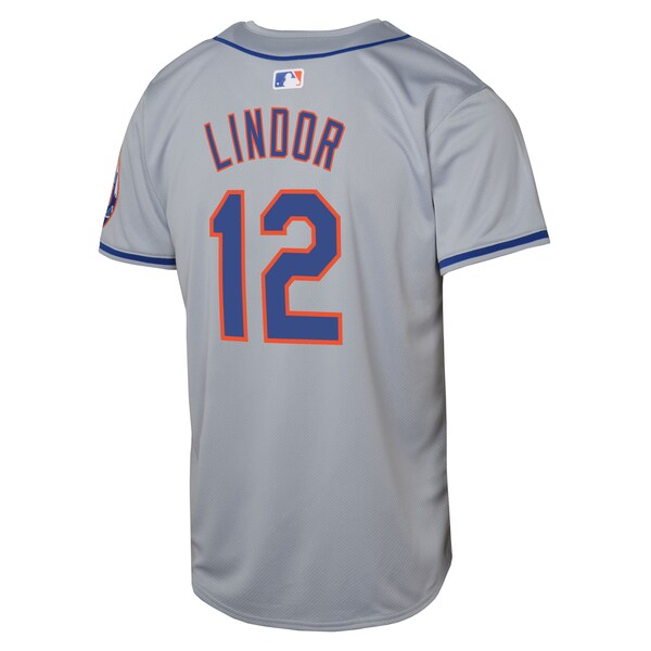 Francisco Lindor New York Mets Nike Youth Road Limited Player Jersey - Gray