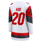 Sebastian Aho Carolina Hurricanes  Women's Away Breakaway Jersey - White