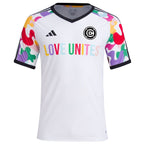 Chicago Fire adidas 2024 Pride Pre-Match Top - White