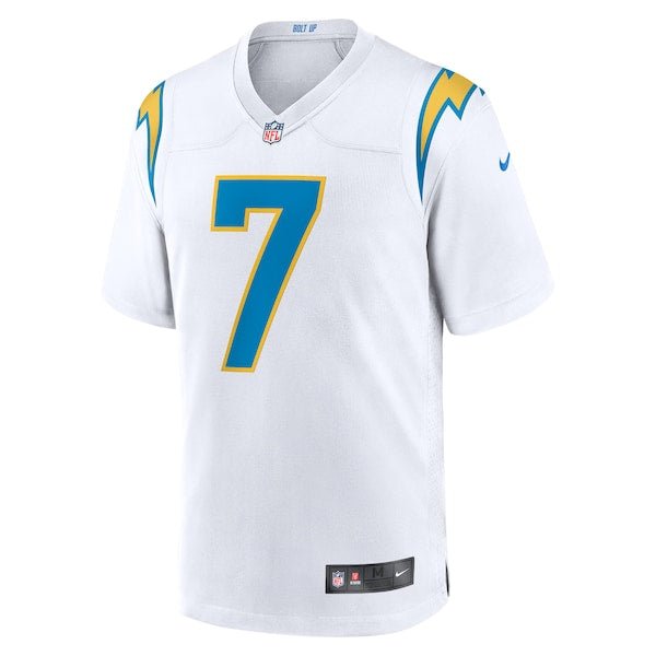 Gerald Everett Los Angeles Chargers Nike Game Player Jersey - White/Powder Blue