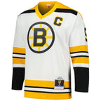 Johnny Bucyk Boston Bruins  1973/74 Blue Line Player Jersey - White