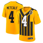DK Metcalf Pittsburgh Steelers Nike Alternate 1933 Throwback Game Jersey - Gold/White/Black