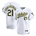 Tyler Soderstrom Athletics Nike Home Limited Player Jersey - White