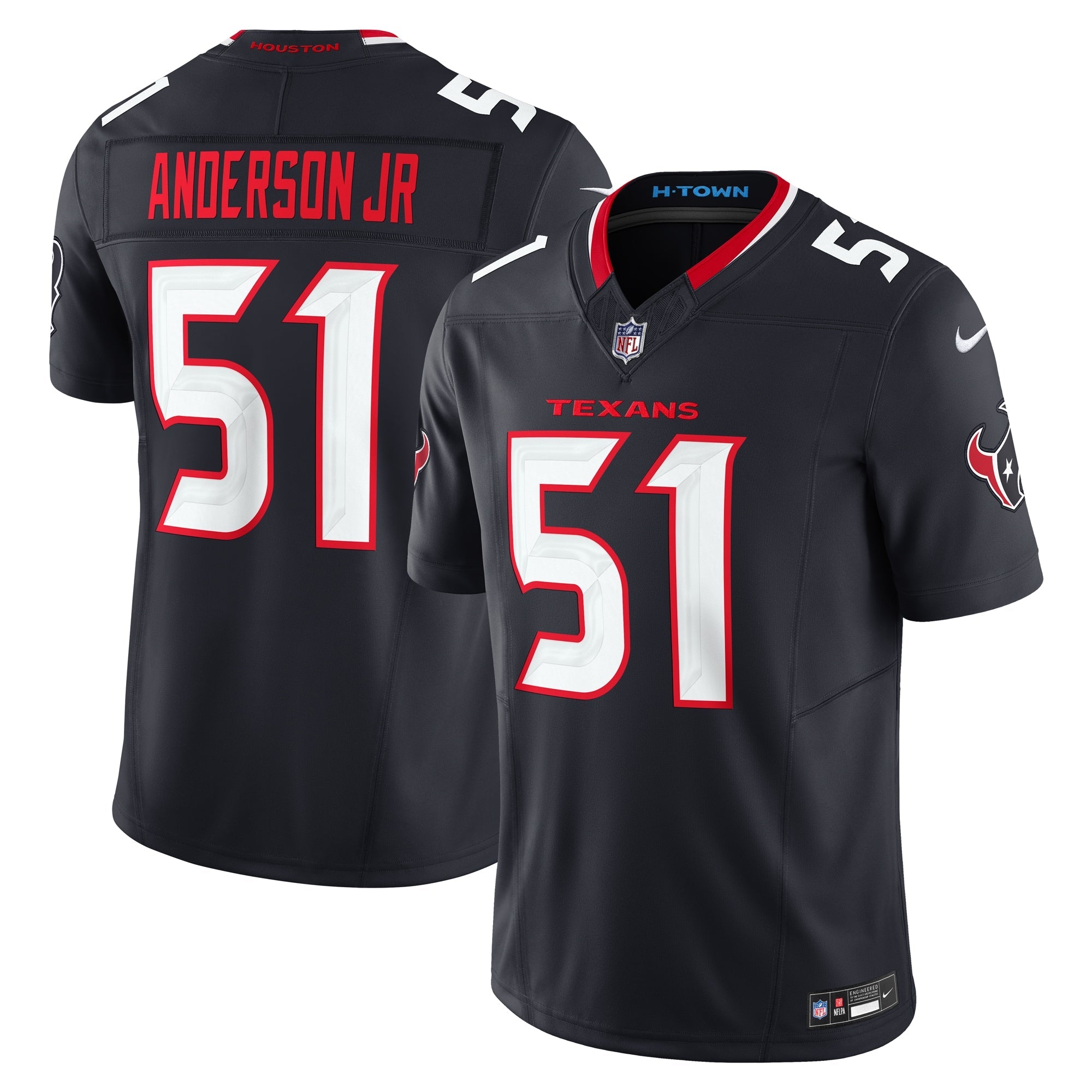 Will Anderson Jr. Houston Texans Nike Vapor F.U.S.E. Limited Jersey - White/Navy/Red