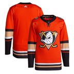 Anaheim Ducks adidas Men's Alternate Primegreen Authentic Blank Jersey - Orange