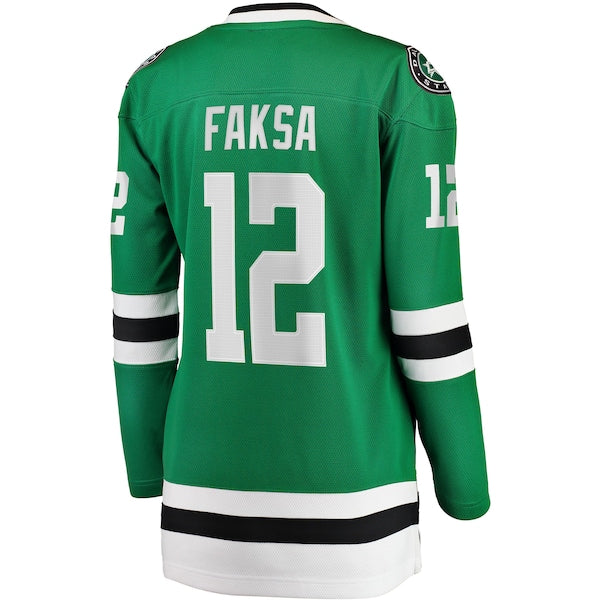 Radek Faksa Dallas Stars  Women's Home Breakaway Jersey - Kelly Green