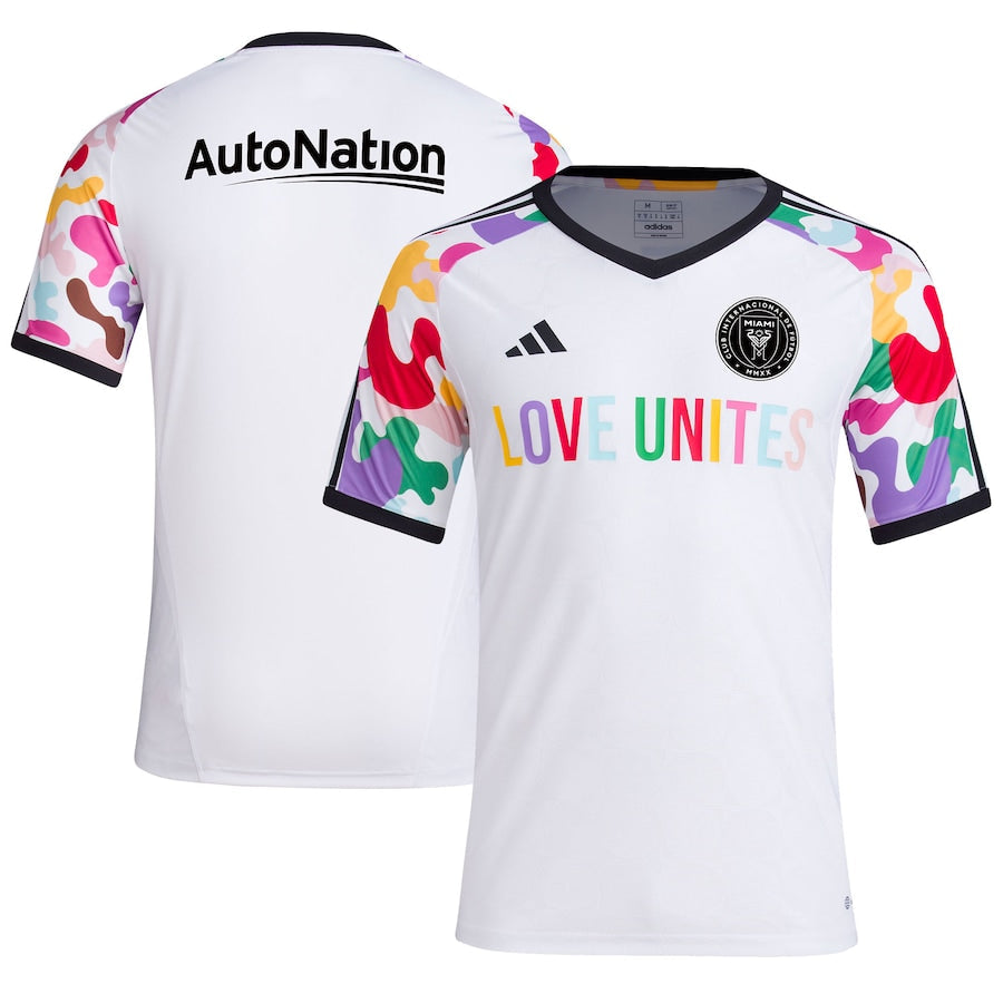 Inter Miami CF adidas 2023 Pride Pre-Match Top - White