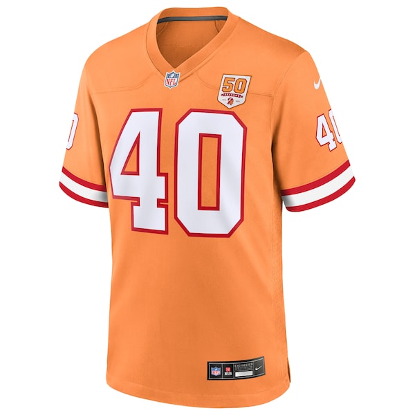 Mike Alstott  Tampa Bay Buccaneers Nike 50th Season Game Jersey - Creamsicle/Red