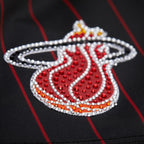 Dwyane Wade Miami Heat  x DANNIJO Women's Cropped Football Fashion Jersey - Black