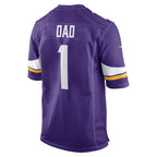 Number 1 Dad Minnesota Vikings Nike Game Jersey - Purple