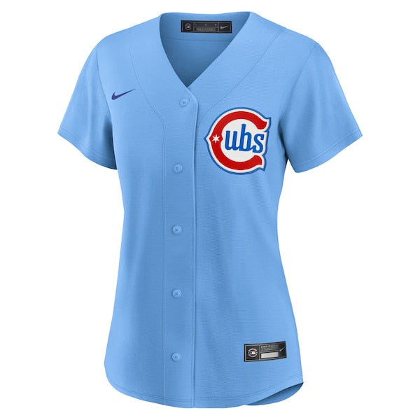 Chicago Cubs Nike Women's Alternate 2 Replica Jersey - Light Blue