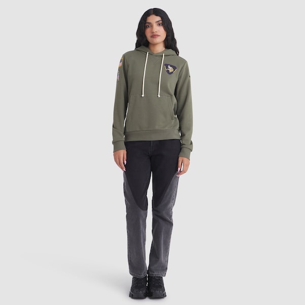 Minnesota Vikings Nike Women's 2025 Salute to Service Sideline Standard Issue Dri-FIT Hoodie - Olive