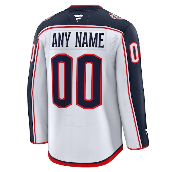 Columbus Blue Jackets  Away Premium Custom Jersey - White/Navy