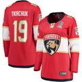 Matthew Tkachuk Florida Panthers  Women's Home 2024 Stanley Cup Champions Breakaway Player Jersey – Red