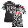 Lewis Morgan New York Red Bulls adidas Women's 2024 Freestyle Replica Player Jersey - Black