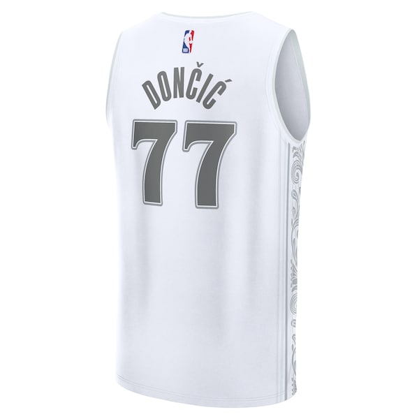 Luka Dončić Dallas Mavericks  Youth 2024/25 Fast Break Player Jersey - City Edition - White