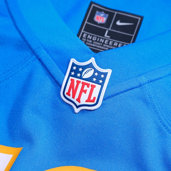 R.J. Mickens Los Angeles Chargers Nike Team Game Jersey -  Powder Blue