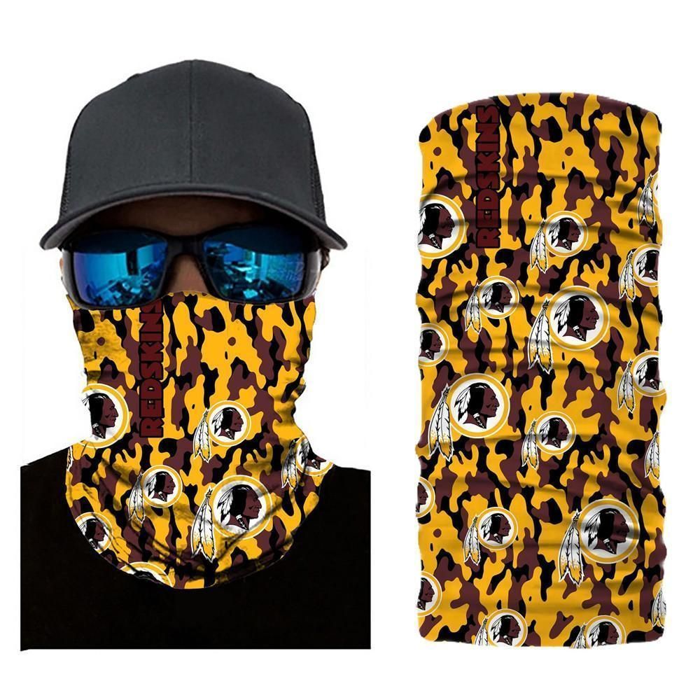 CAMO WASHINGTON REDSKINS FACE MASK BANDANAS