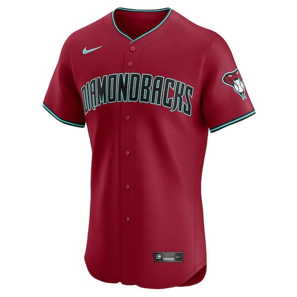 Arizona Diamondbacks Nike Vapor Premier Elite Patch Jersey - Red/Cream/Gray