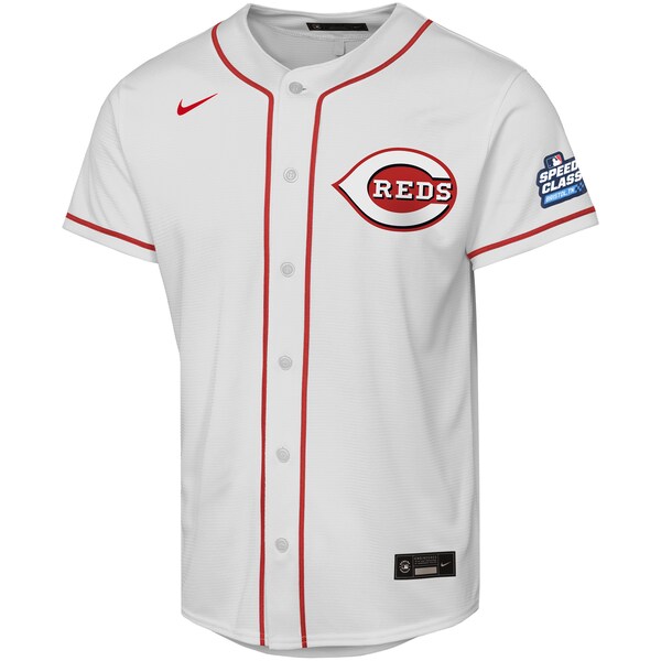 Cincinnati Reds Nike Youth 2025 MLB Speedway Classic Home Replica Team Jersey - White