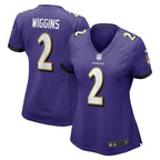 Nate Wiggins Baltimore Ravens Nike Women's  Game Jersey -  Purple