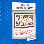 Kevin Garnett Minnesota Timberwolves Hardwood Classics 1995/96 Split Swingman Jersey - Black/Blue
