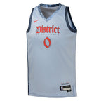 Bilal Coulibaly Washington Wizards Nike Youth 2024/25 Swingman Player Jersey - City Edition - Light Blue