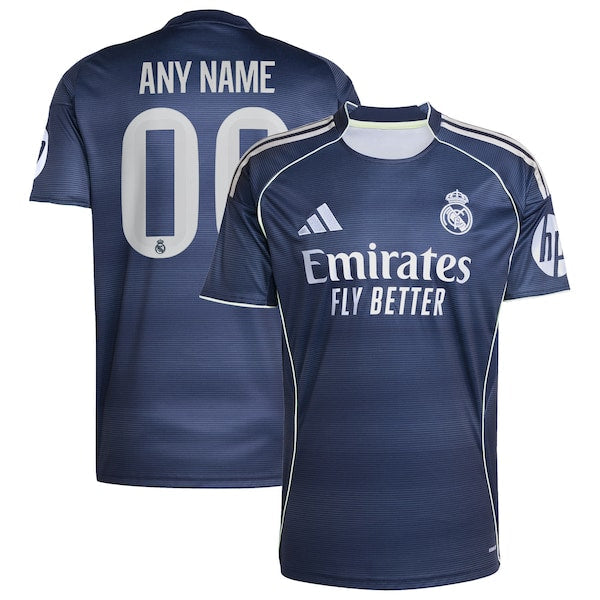 Los Merengues adidas 2025/26 Away Replica Custom Jersey - Blue
