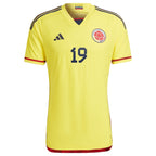 Rafael Borré Colombia National Team adidas 2022/23 Home Authentic Player Jersey - Yellow