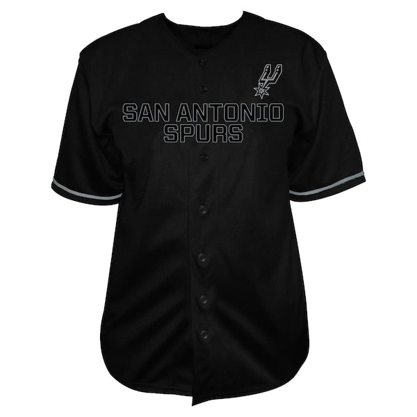 Victor Wembanyama San Antonio Spurs Profile Big & Tall Name & Number Button-Up Jersey - Black