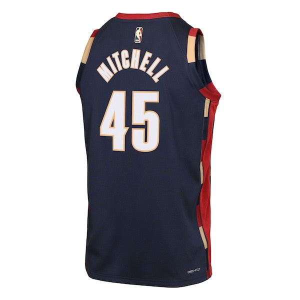 Youth Cleveland Cavaliers Donovan Mitchell Nike Navy Swingman Jersey - Classic Edition