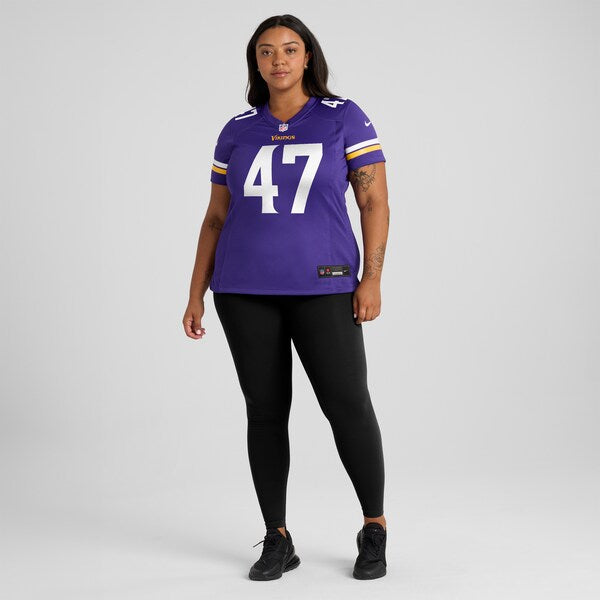 Jake McQuaide Minnesota Vikings Nike Women's  Game Jersey -  Purple
