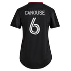 Russell Canouse D.C. United adidas Women's 2022 Black and Red Kit Replica Player Jersey - Black