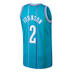 Larry Johnson Charlotte Hornets 1992/93 Hardwood Classics Swingman Jersey - Teal