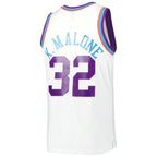 Karl Malone Utah Jazz 1991/92 Hardwood Classics Reload 3.0 Swingman Jersey - White