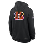Cincinnati Bengals Nike 2025 NFL Crucial Catch Sideline Standard Issue Dri-FIT Hoodie - Black